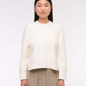 The A&F Madeline Textural Crew Sweater